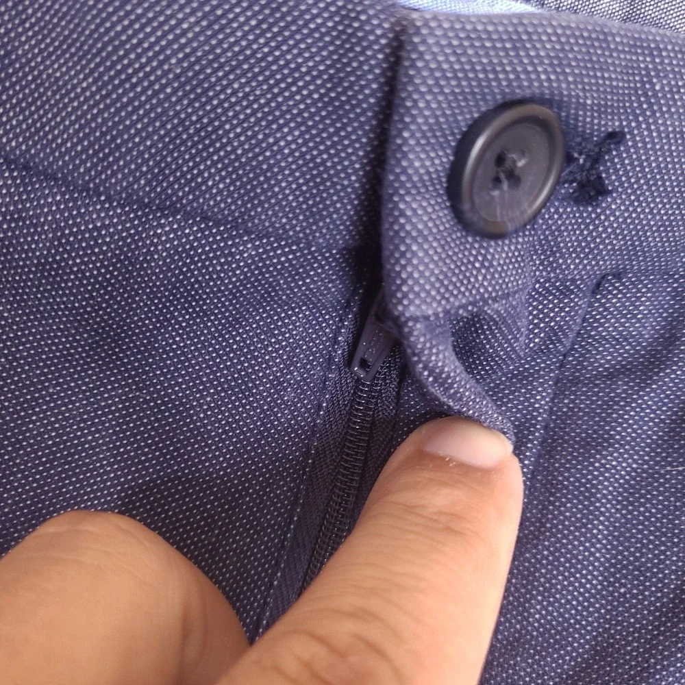 Banana Republic Pants Mens 38x31 Blue Kentfield Straight Flat Front Chino‎ Dress